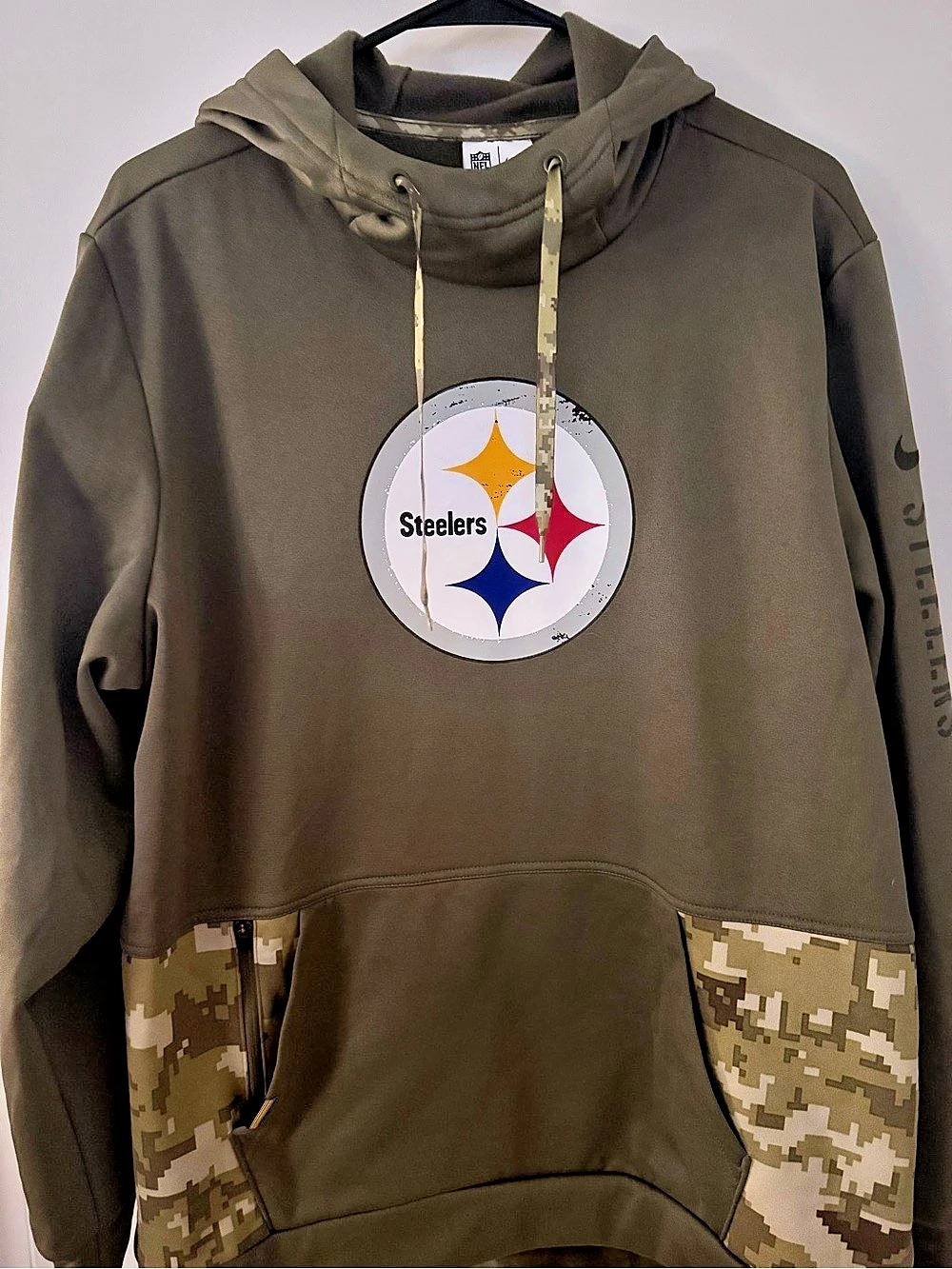 Nike Pittsburgh Steelers Nike Salute to Service Therma Hoodie Salute to Service